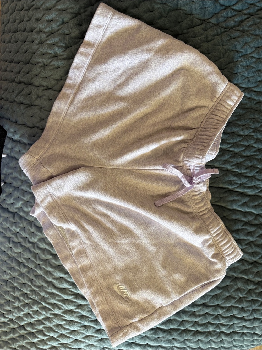 Light purple Nike Knit lounge shorts